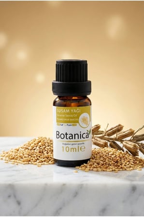 Susam Yağı Soğuk Sıkım  Vücut Masajı Ayurveda Masaj Yağı Sesame Oil 10 Ml Pura Morena