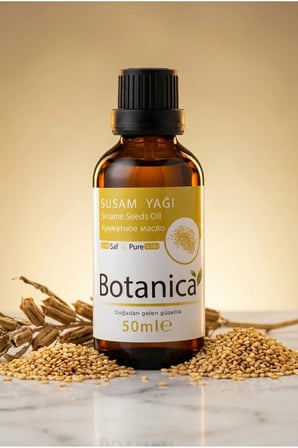 Susam Yağı Soğuk Sıkım  Vücut Masajı Ayurveda Masaj Yağı Sesame Oil 50 Ml Pura Morena
