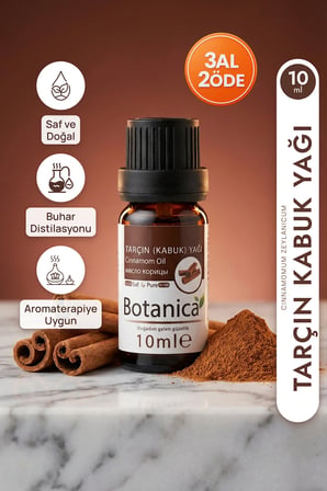 Tarçın Uçucu Yağı  İsıtıcı Masaj Yoğun Aroma Cinnamon Oil 10 Ml Pura Morena