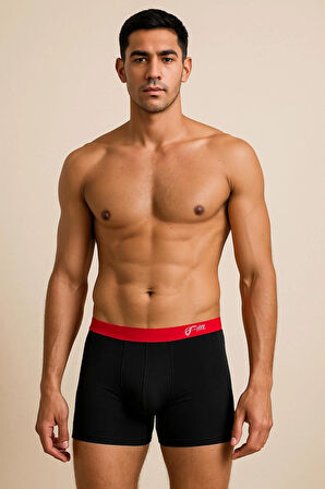 Eces Design MODAL yüksek hava geçirgenliği  Spor Antibakteriyel Kasık Izsiz Erkek Boxer 2 Parça 1004