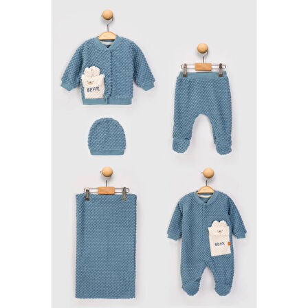 ERKEK BEBEK JAKARLI WELSOFT  TULUM ZIBIN BERE VE BATTANİYELİ 5 Lİ TAKIM