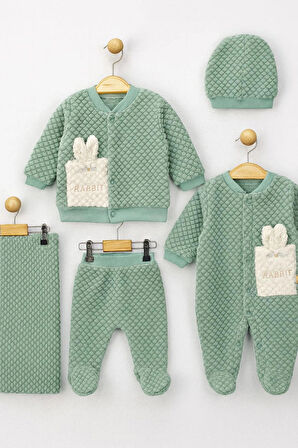 KIZ BEBEK JAKARLI WELSOFT  TULUM ZIBIN BERE VE BATTANİYELİ 5 Lİ TAKIM