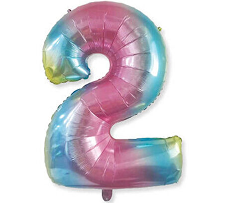 Benim Marifetlerim 2 Rakamı Rengarenk Folyo Balon 16 inch 40 cm