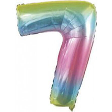 Benim Marifetlerim 7 Rakamı Rengarenk Folyo Balon 16 inch 40 cm