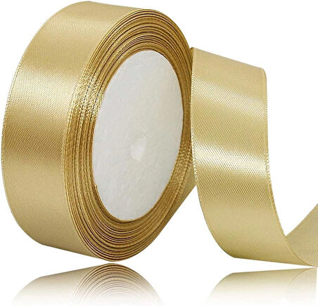 Benim Marifetlerim Altın Saten Kurdele 4 cm 10 Metre