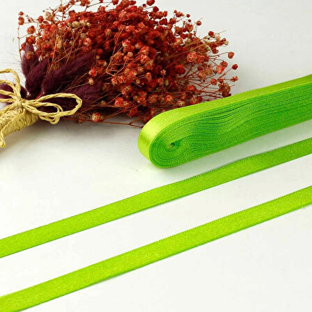 Benim Marifetlerim Fıstık Yeşili Saten Kurdele 3 cm 10 metre
