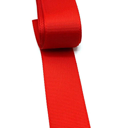Benim Marifetlerim Kırmızı Grogren Kurdele 3 cm 10 metre