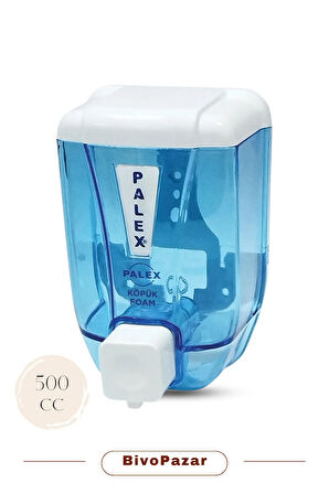 Palex (BİVOPAZAR) Köpük Sabun Dispenseri 500 ml - Şeffaf Mavi