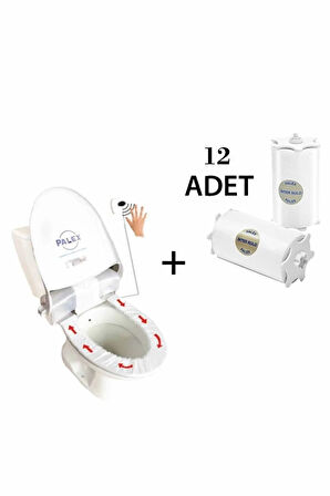 Palex Sensörlü Hijyenik Klozet Kapağı + 12 Adet Yedek Rulo