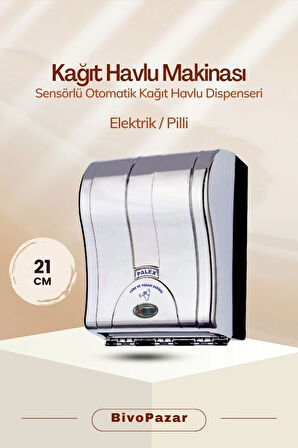 Palex 3491-K Prestij Otomatik Havlu Dispenseri 21 CM Krom Kaplama