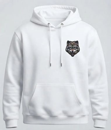 Kurt baskılı Kapşonlu önü Fermuarsız Sweatshirt (kişiselleştirilebilir ürün)