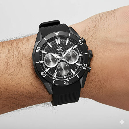 Beverly Hills Polo Club BP3730X.051 Erkek Kol Saati | 42,5mm, 10 ATM, Seramik Safir Kaplama Cam