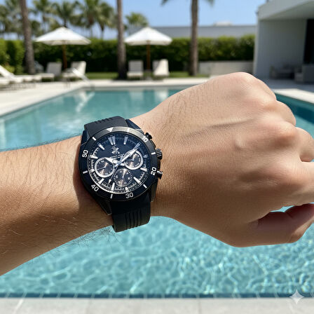 Beverly Hills Polo Club BP3730X.051 Erkek Kol Saati | 42,5mm, 10 ATM, Seramik Safir Kaplama Cam