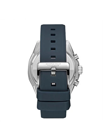 Beverly Hills Polo Club BP3730X.366 Erkek Kol Saati | Mavi Silikon Kordon & Gun Rengi Kasa