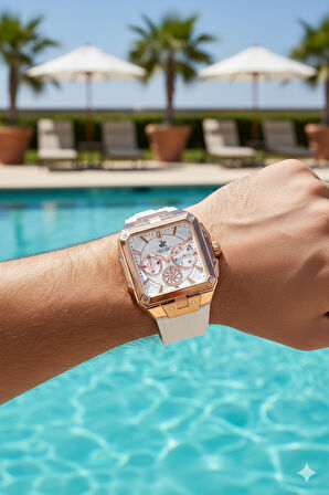 Beverly Hills Polo Club BP3742X.433 Erkek Kol Saati | 45mm, Seramik Safir Kaplama Cam, 10 ATM