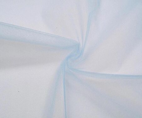 Mavi Kristal Tül 4 Metre
