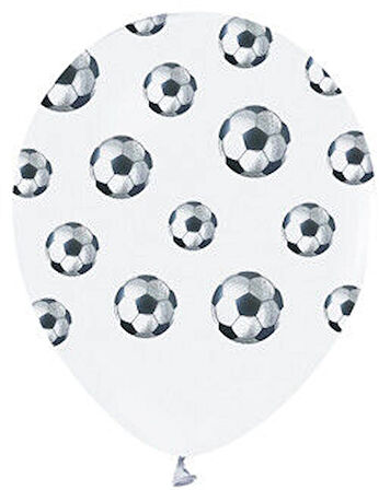 Benim Marifetlerim Futbol Topu Baskılı Balon 12 inch 10 Adet