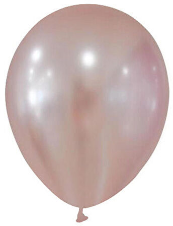 Benim Marifetlerim Metalik Gül Kurusu  Balon 12 inch 15 Adet