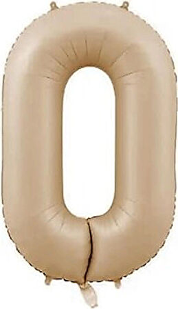 Benim Marifetlerim 0 Rakamı Karamel Folyo Balon 34 inch 86 cm