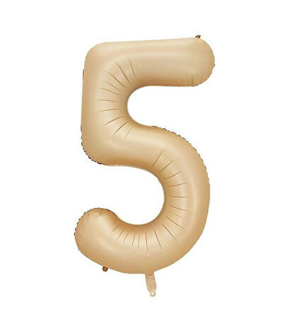 Benim Marifetlerim 5 Rakamı Karamel Folyo Balon 34 inch 86 cm