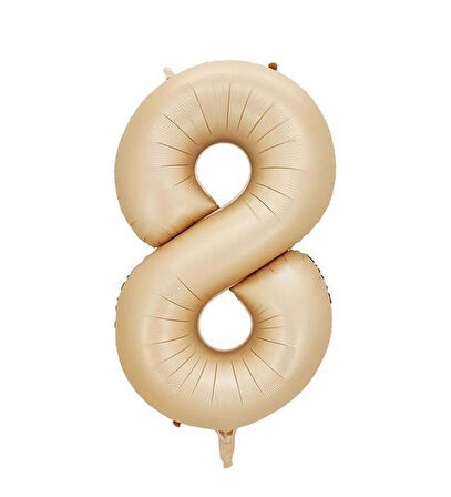 Benim Marifetlerim 8 Rakamı Karamel Folyo Balon 34 inch 86 cm