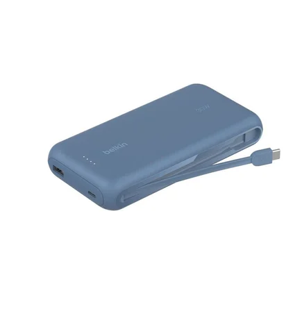 Belkin BPB024 30W 20K Entegre Kablolu Powerbank - Mavi