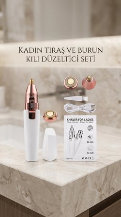 Yüz ve Kaş Epilatörü Tüy Alma Aleti Pratik Kullanım