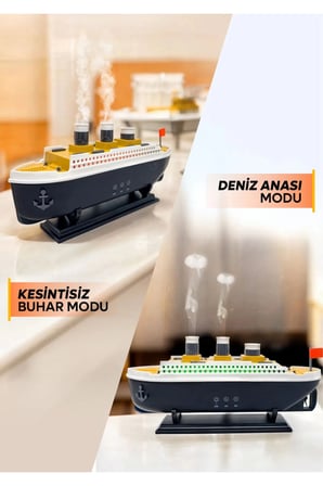 Titanic/Vapur/Gemi Aromaterapi Hava Nemlendirici Kuruluğu Önlemek Için Verimli Gemi Dizaynlı Difüzör