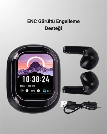 Şık, Akıllı ve Güçlü: LED Ekranlı Kablosuz Kulaklık Seti