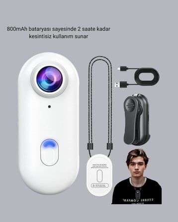 Kompakt 1080P Aksiyon Kamerası Suya Dayanıklı WiFi ve 120° Geniş Açı