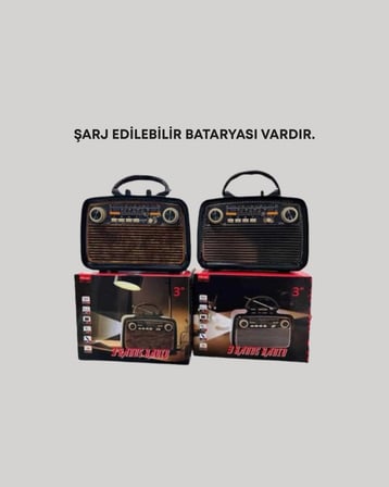 Bluetooth Bağlantılı Taşınabilir Hoparlör – FM/AM Radyo Özellikli, Şarj Edilebilir Batarya, 1 kg