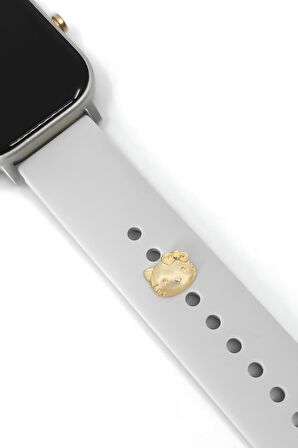 Apple Watch Uyumlu Kedicik Figürlü Charm Kordon Aksesuar Akıllı Saat Pini