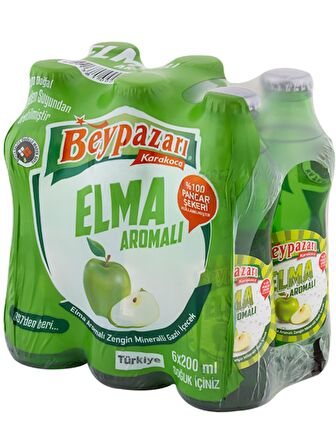 Beypazarı Elma Aromalı Maden Suyu 200 Ml X 6 Adet