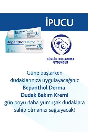 Dudak Bakım Kremi 7,5 ml l Kuru ve Çatlamış Dudaklar İçin Günlük Nemlendirme