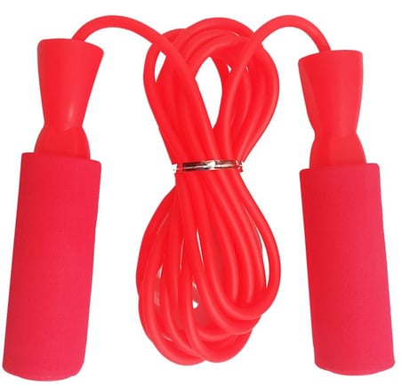 Özel Üretim ZB-217-RED Atlama İpi Rulmanlı Kırmızı Renk Antrenman Aleti Fit İp