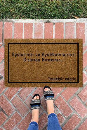 Egolar Çerçeve İç ve Dış Mekan Dekoratif Çok Amaçlı Kapı Önü Paspası