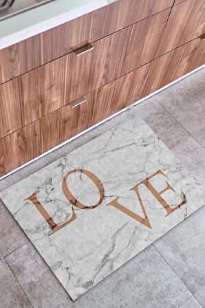 Granit Love İç ve Dış Mekan Dekoratif Çok Amaçlı Kapı Önü Paspası