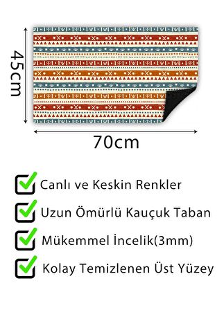 Dekoratif Kapı Önü Paspası Dekoratif Kapı Paspası Dış Mekan Paspas Ev Içi Paspası 45x70cm