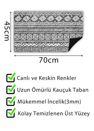 Dekoratif Kapı Önü Paspası Dekoratif Kapı Paspası Dış Mekan Paspas Ev Içi Paspası 45x70cm