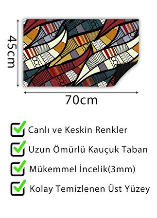 Dekoratif Kapı Önü Paspası Dekoratif Kapı Paspası Dış Mekan Paspas Ev Içi Paspası 45x70cm