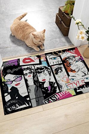 Fashion Style Kapı Önü Paspası Dekoratif Kapı Paspası Dış Mekan Paspas Ev Içi Paspası 45x70cm