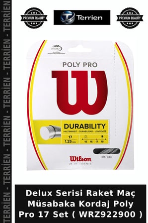Delux Serisi Raket Maç Müsabaka Kordaj Poly Pro 17 Set ( WRZ922900 )