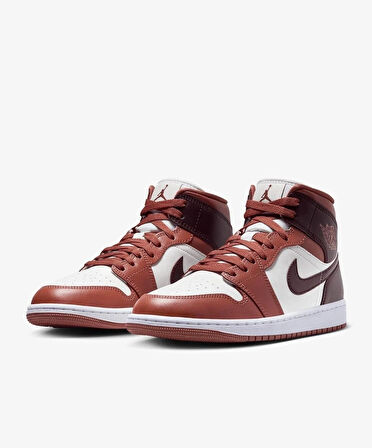Nike Air Jordan 1 Mid Dusty Peach Night Maroon (W)