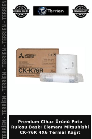 Premium Cihaz Ürünü Foto Rulosu Baskı Elemanı Mitsubishi CK-76R 4X6 Termal Kağıt