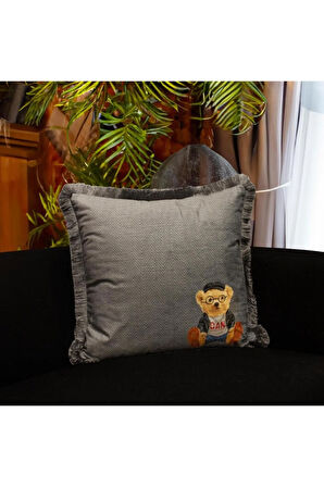 Relax Teddy Yastık/Kırlent (Dolgu Boncuk Elyaf, Ulusl. Yıkama Ve Solmama Sertifikası)