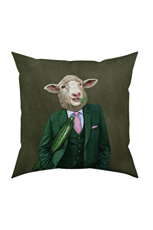 Mr. Sheep Yastık Yastık/Kırlent (Dolgu Boncuk Elyaf, Ulusl. Yıkama Ve Solmama Sertifikası)