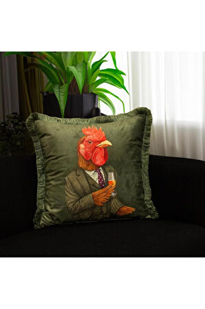 Mr. Cocherel Yastık/Kırlent (Dolgu Boncuk Elyaf, Ulusl. Yıkama Ve Solmama Sertifikası)