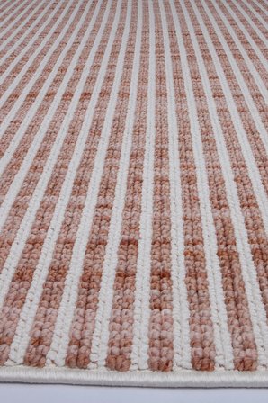 Enti Piana 1103 Taba Halı Kilim Kaymaz Taban Yıkanabilir Salon Mutfak Kesme Yolluk