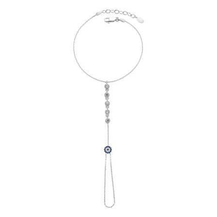 Gümüş Nazarlı Su Yolu Şahmeran Bileklik