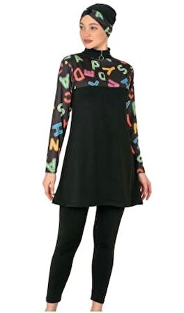 Fantasy 3407  Kadın Desenli Tesettür Mayo